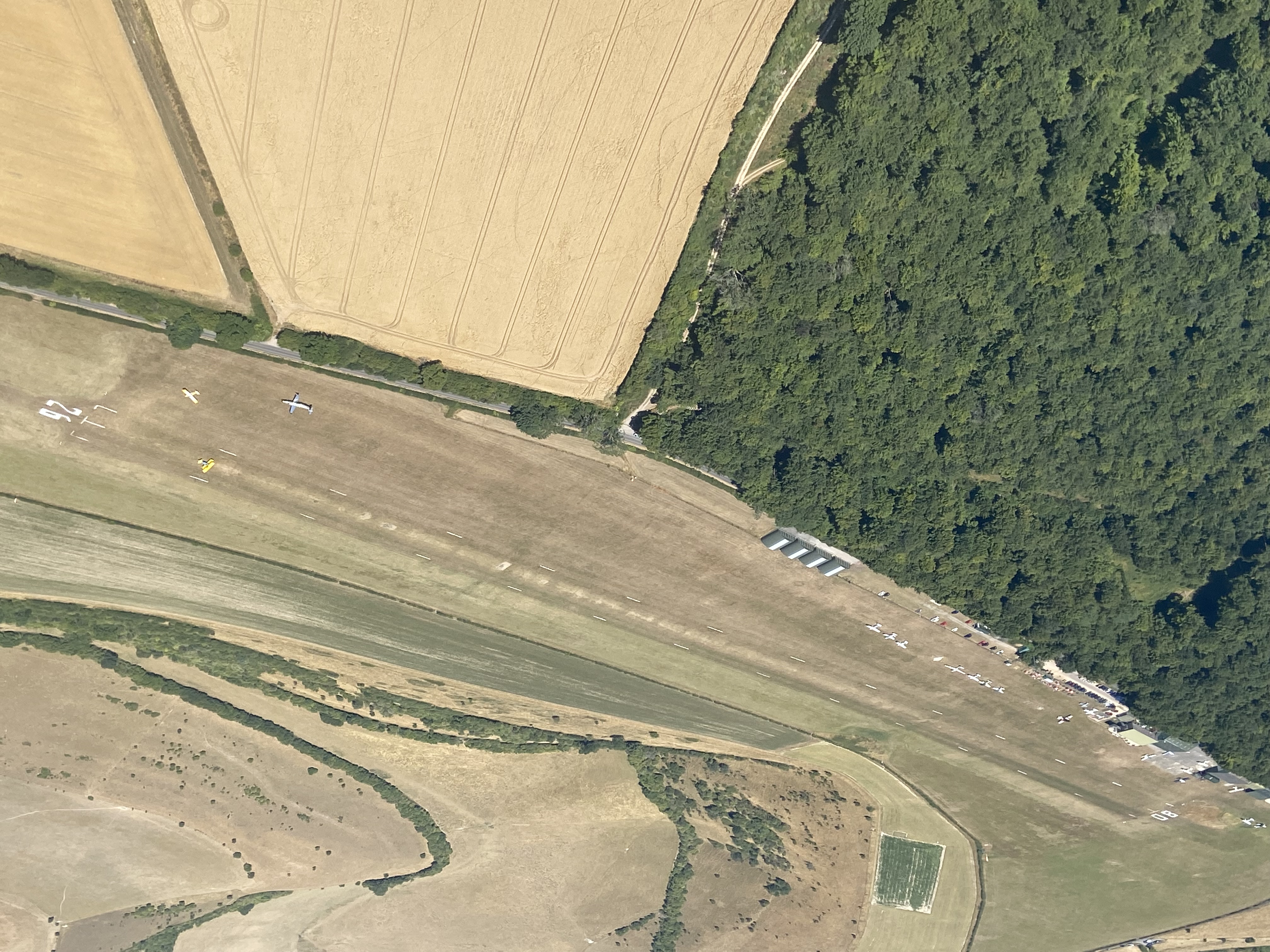Compton Abbas Airfield from the air 