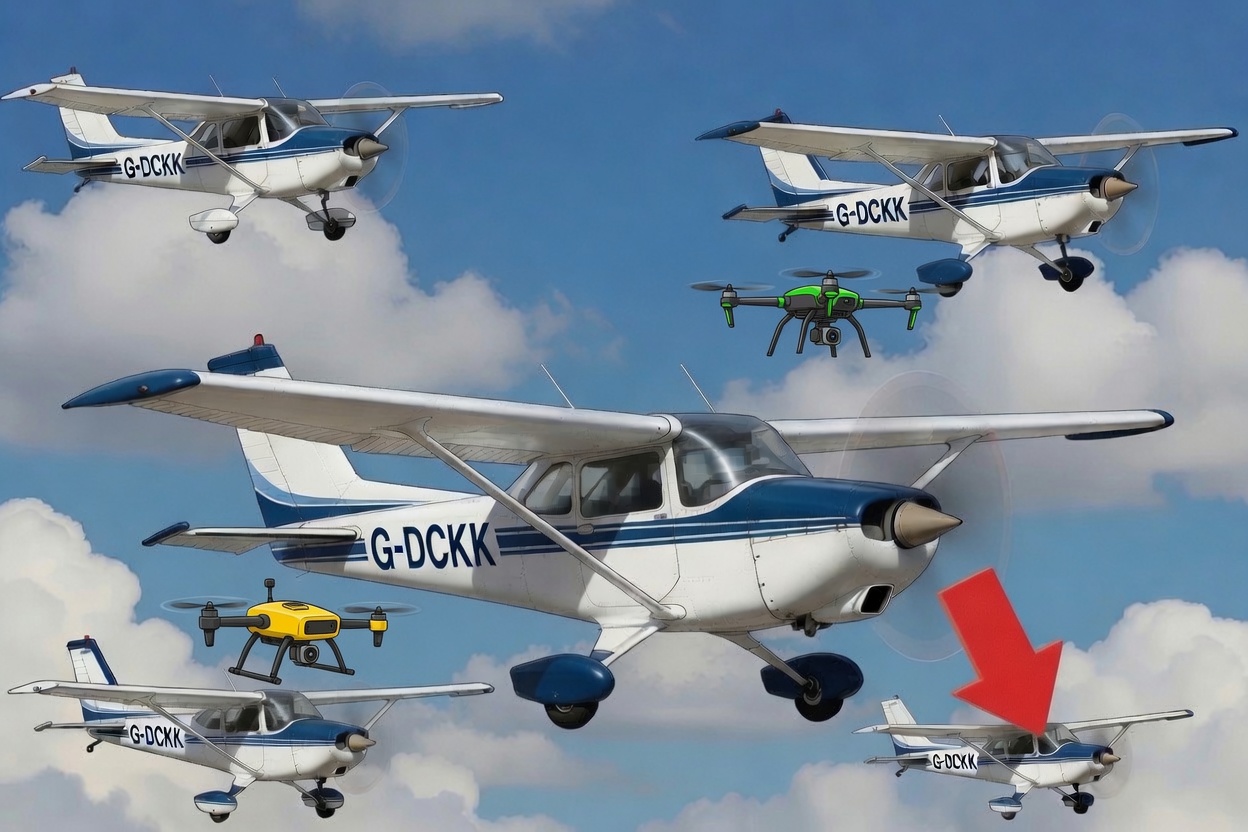 Spot the cessna with ADS-B