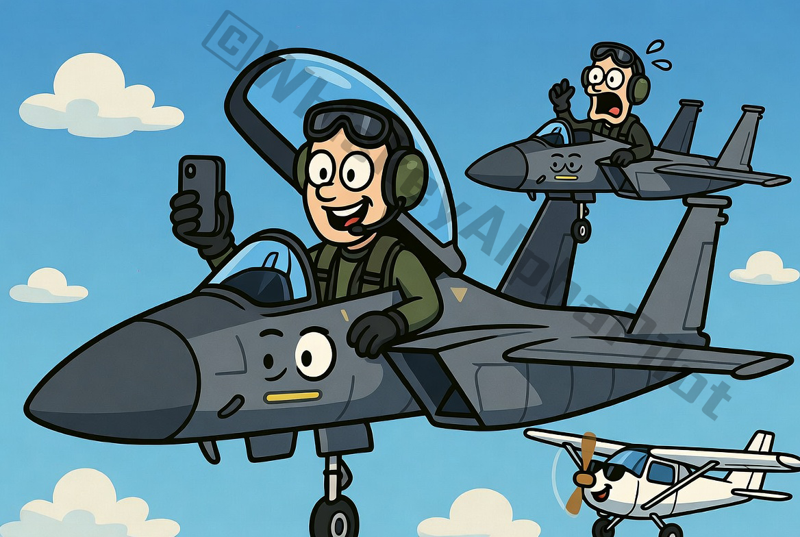 F15 Pilot taking Selfie