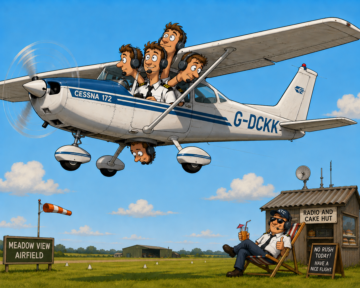 Lookout at an uncontrolled airfield