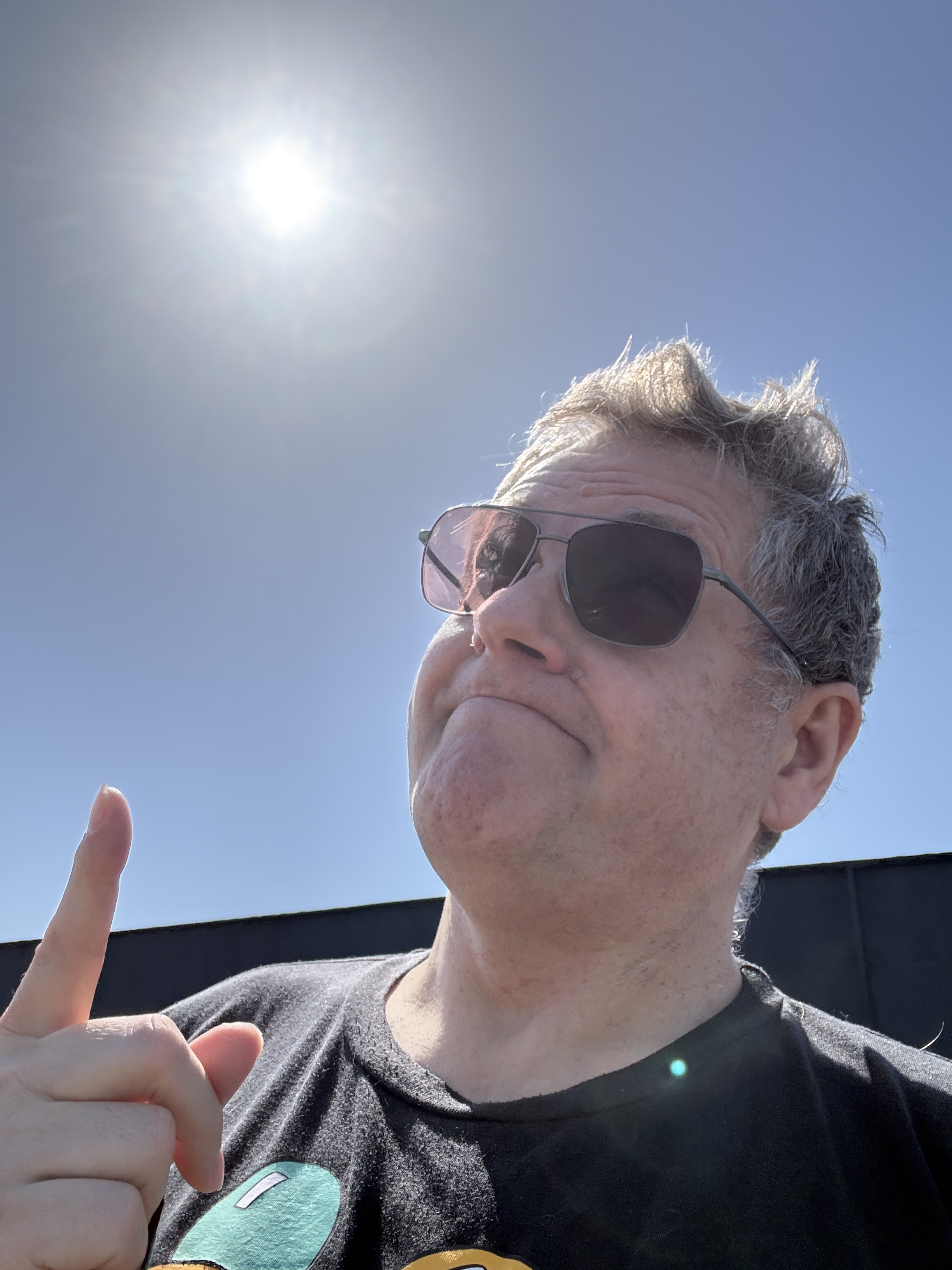 Wayne with too much sun at Elstree
