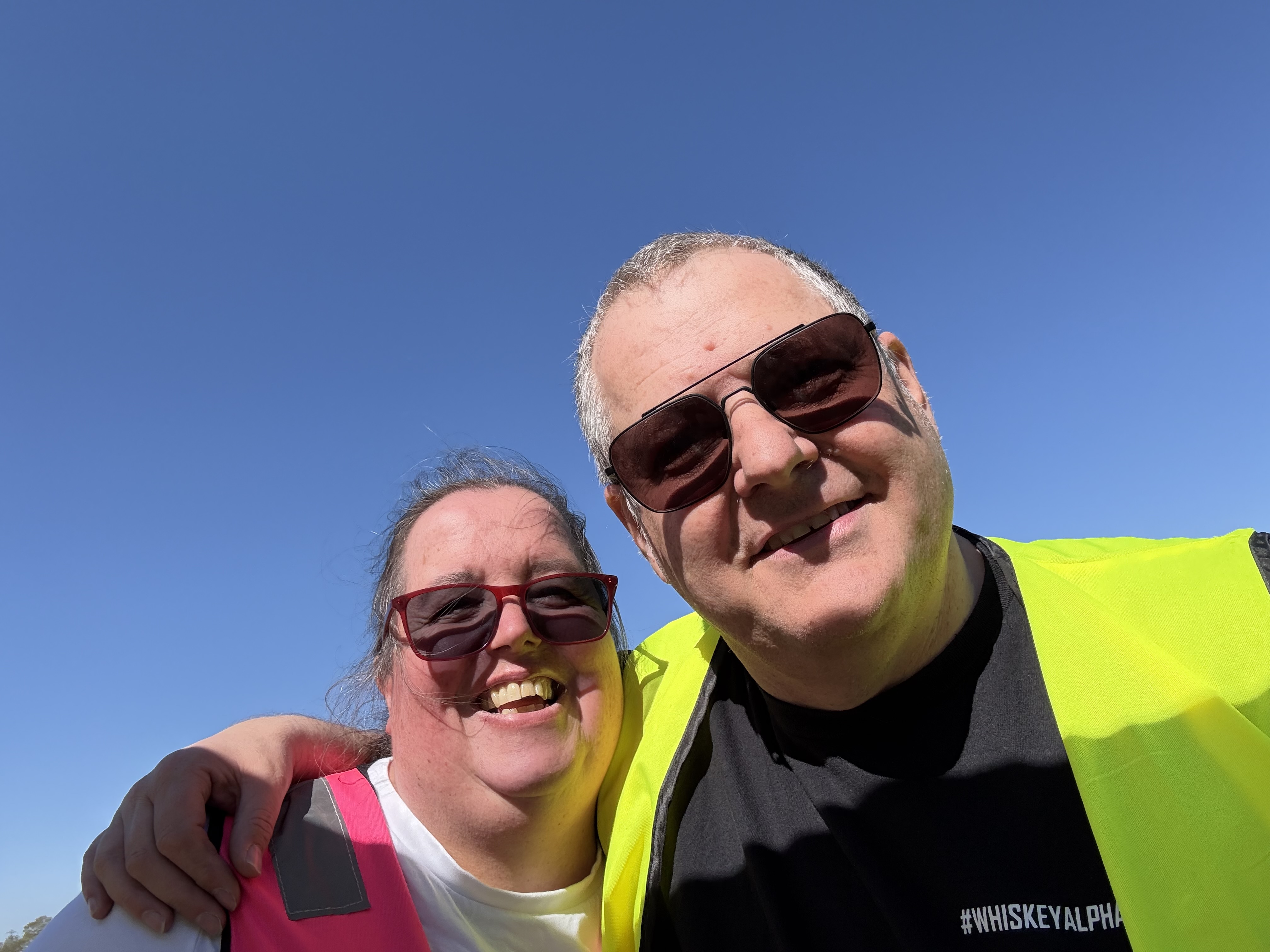 Caz and Wayne at Elstree