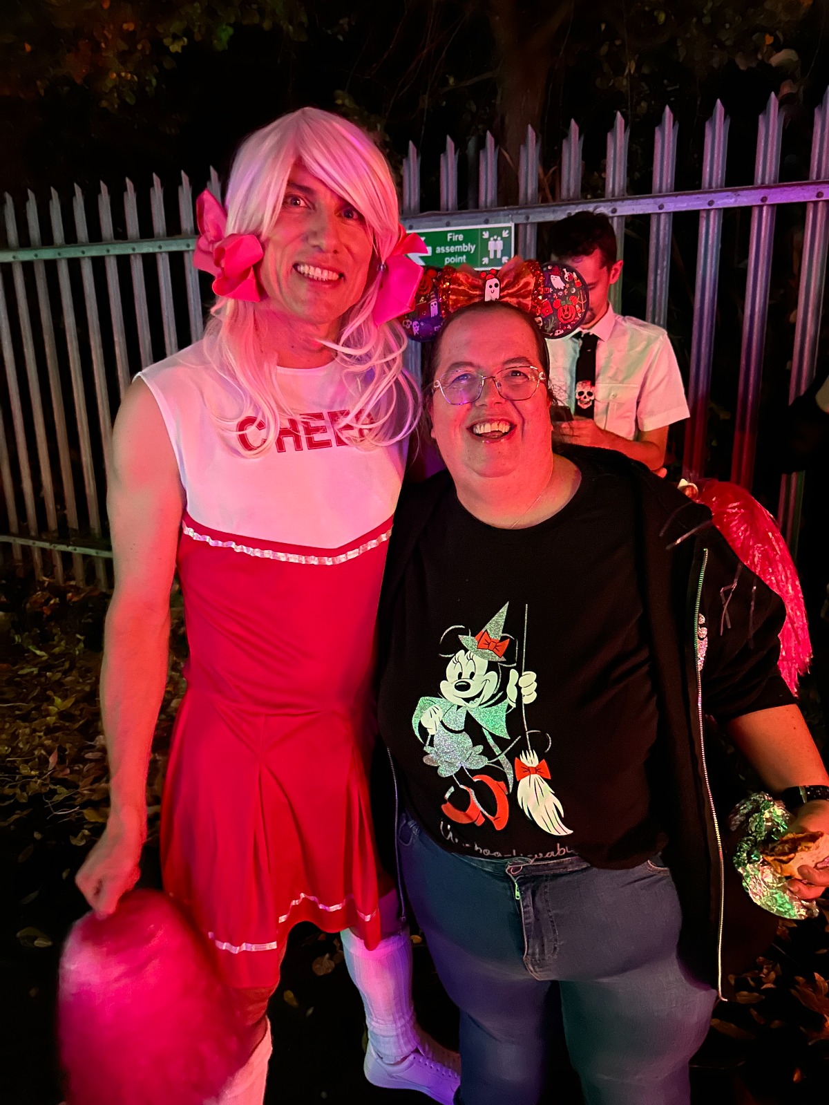 Flight Training London chief flying instructor Ivan in a cheerleader costume at a Halloween. Scary. The man who signs off your test.