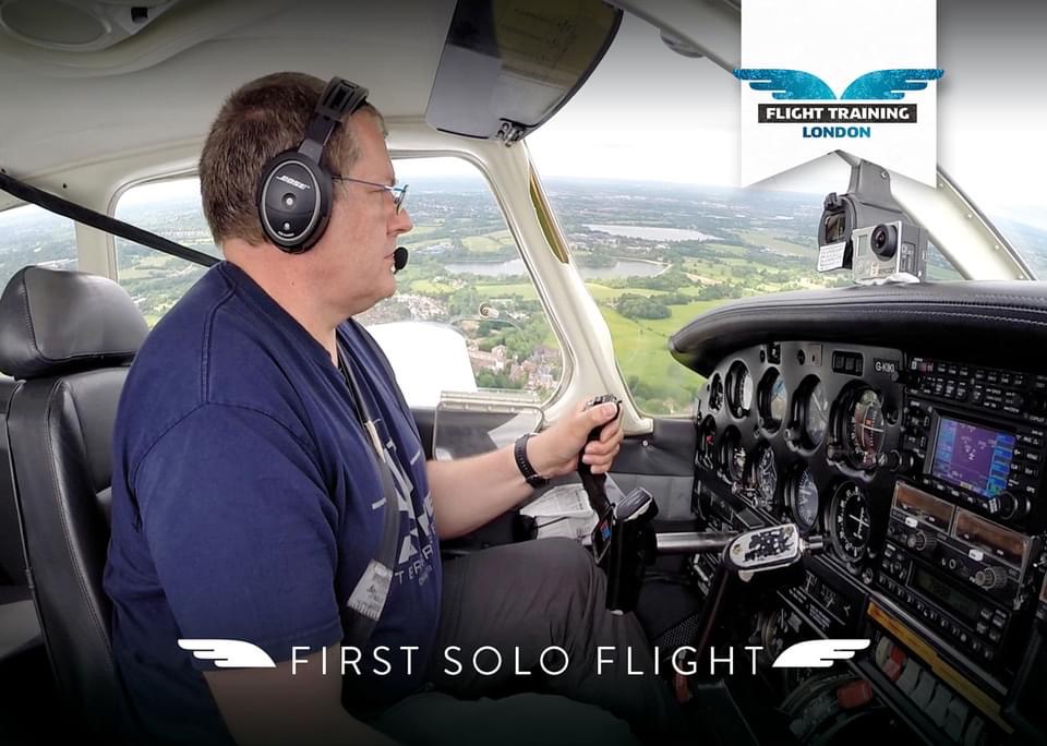 My first Solo flight in G-KIKI