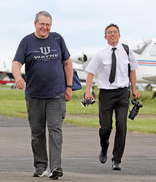 Wayne with Chief Flying Instructor Ivan