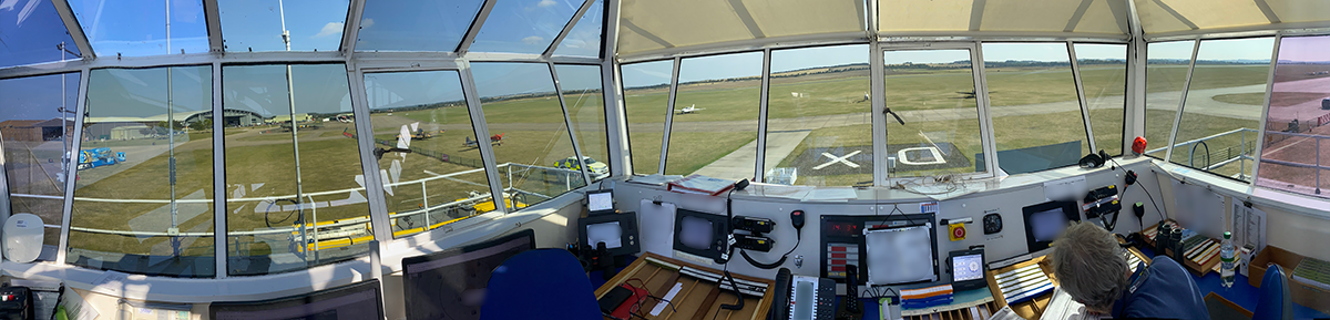View from the inside of Duxford Tower
